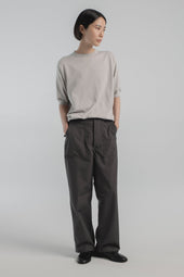 Crewneck Short Sleeve Knit T Shirt