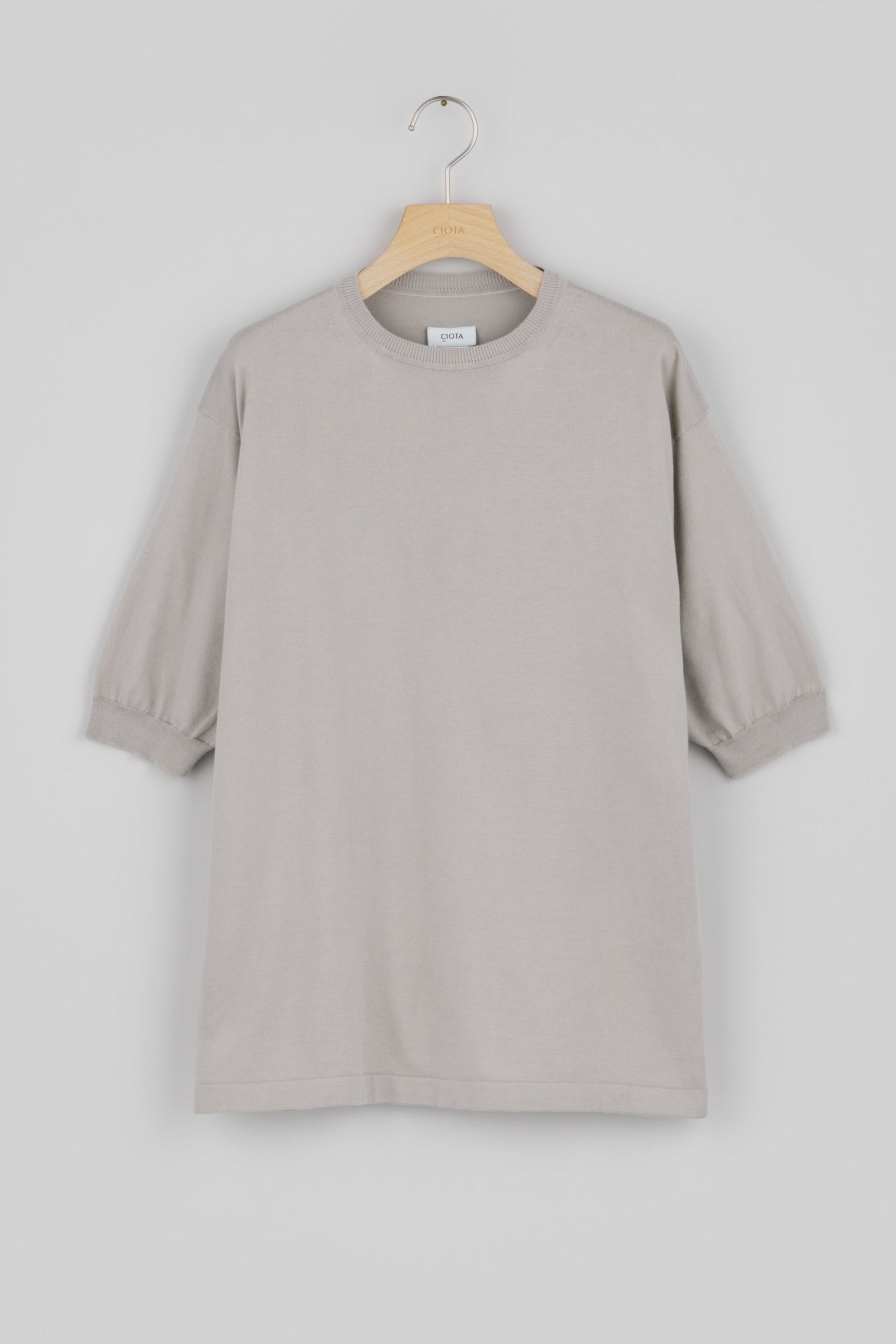 Crewneck Short Sleeve Knit T Shirt