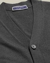 Pure Merino Cardigan Gray
