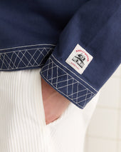 Embroidered Knolly Brook Pullover - Indigo