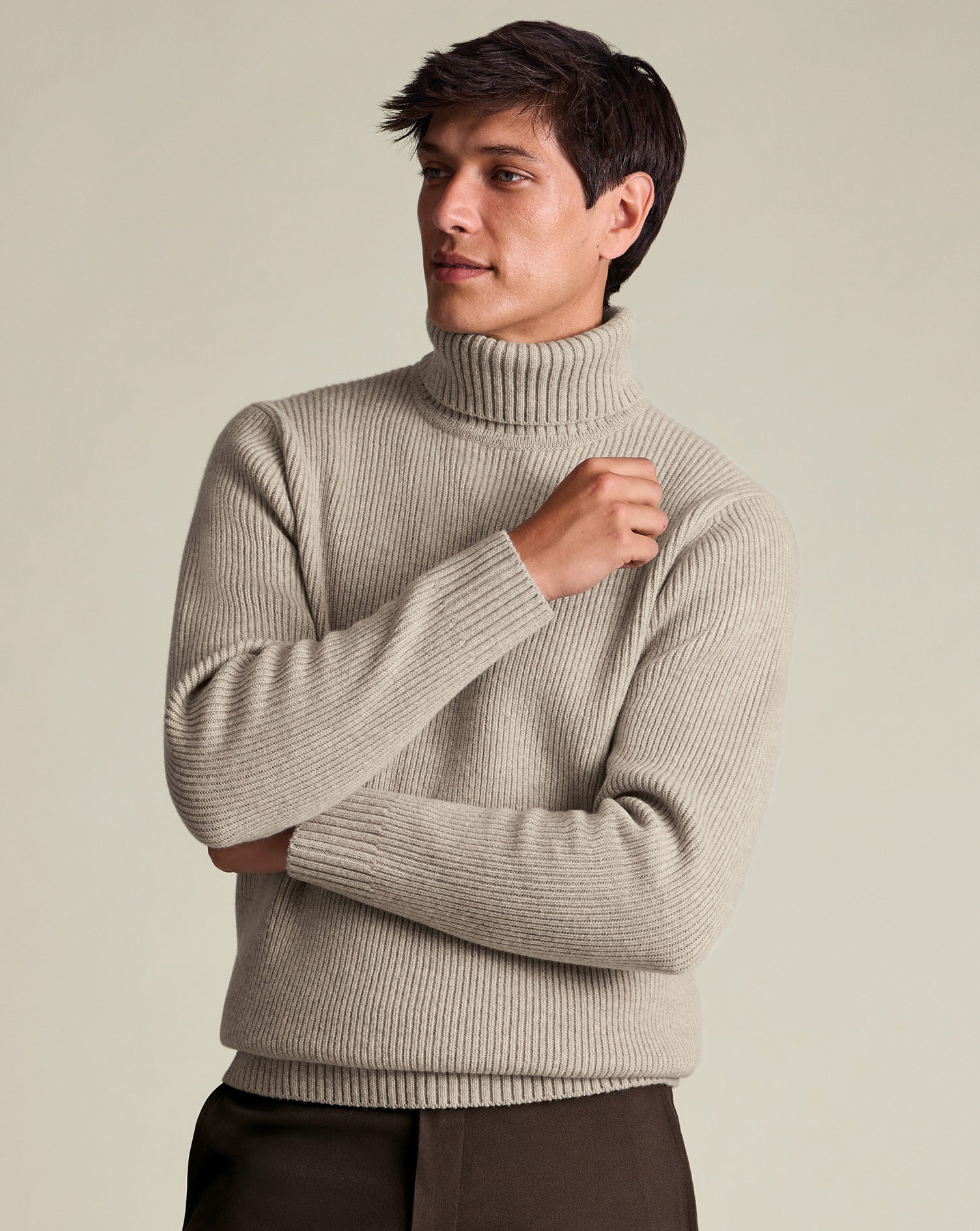 Pure Merino Chunky Roll Neck Jumper