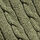 Cotton Cable Knitted Polo Green