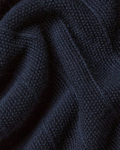 Cotton Stripe Texture Knitted Polo