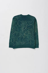 Sweatshirt With Bandhani And Shibori