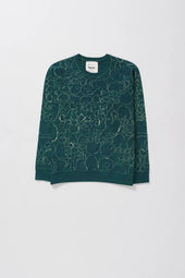 Sweatshirt With Bandhani And Shibori In