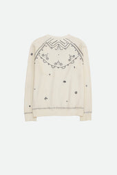 Hand Embroidered Cotton Sweatshirt
