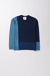 Shades Of Indigo Patchwork Sweatshirt