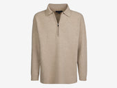 Felted Half Zip Polo