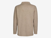 Felted Half Zip Polo