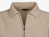 Felted Half Zip Polo