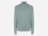 Waffle Half Zip Turtle Neck