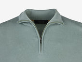 Waffle Half Zip Turtle Neck