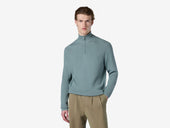 Waffle Half Zip Turtle Neck