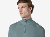 Waffle Half Zip Turtle Neck