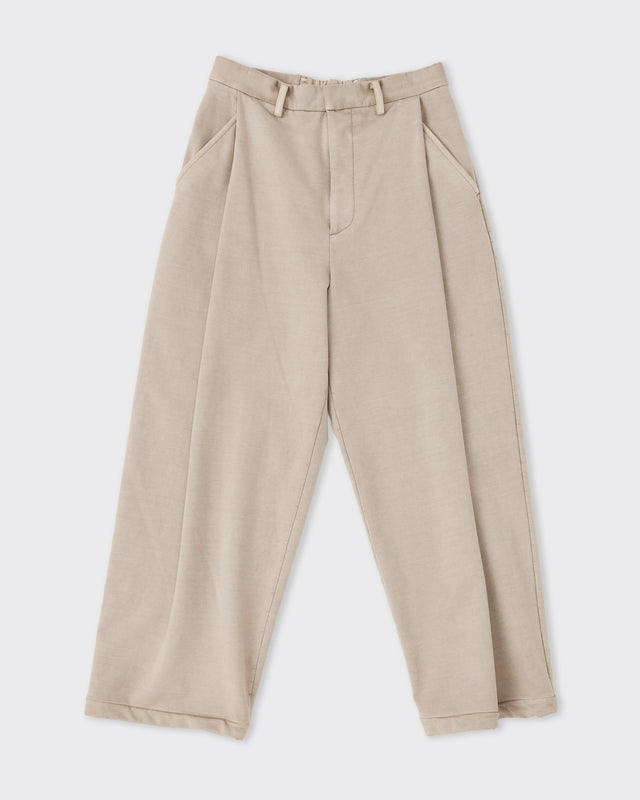 Fine Sweat Trousers, Beige Khaki Pigment
