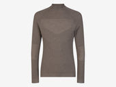 Multistitch Mock Neck