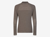 Multistitch Mock Neck