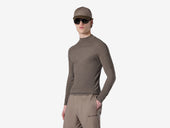 Multistitch Mock Neck