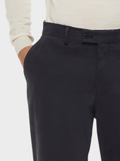 Pantalone In Cotone Stretch Blu