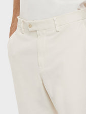 Pantalone In Cotone Stretch Bianco