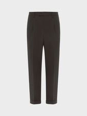 Pantalone In Tropical Di Lana Carbone Houdini