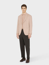 Pantalone In Tropical Di Lana Carbone Houdini