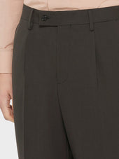 Pantalone In Tropical Di Lana Carbone Houdini