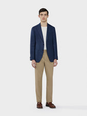 Pantalone In Cotone Lana Sabbia
