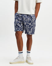 Kurt And Ecru Floral Jacquard Shorts
