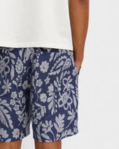 Kurt And Ecru Floral Jacquard Shorts