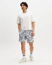 Kurt And Blue Geometric Embroidered Shorts