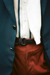 Braided Kangaroo Leather Belt