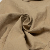 Belted Riviera Trousers In Beige Cotton And Linen Denim