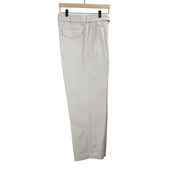 Belted Riviera Trousers In Washed Cotton Satin