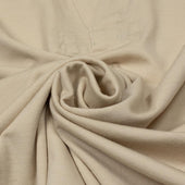 Skipper Shirt In Almond Washable Merino Wool Jersey