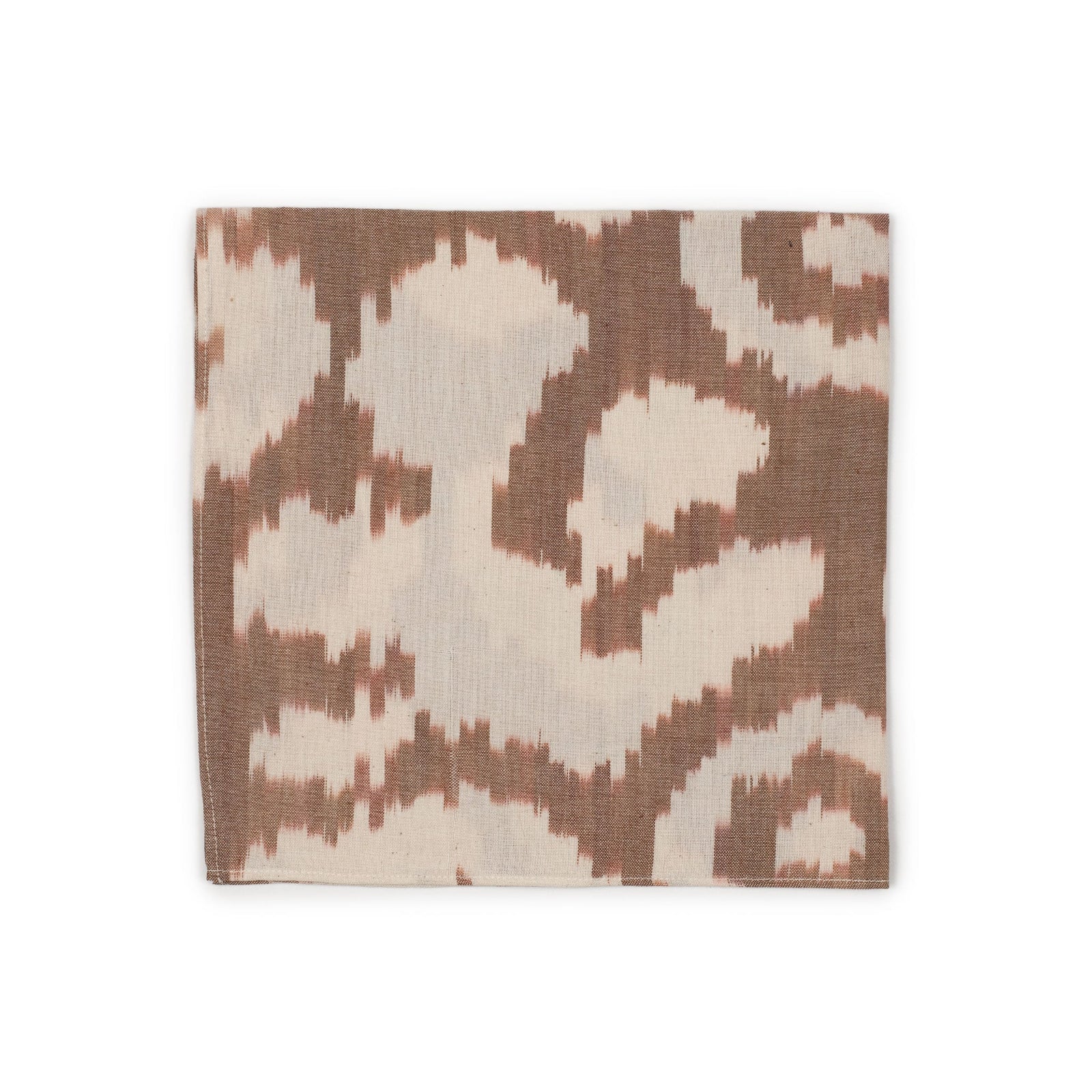 Bandana In Natural And Ikat Hand Loomed Cotton