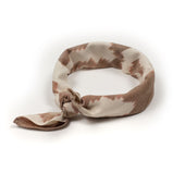 Bandana In Natural And Ikat Hand Loomed Cotton