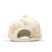 Baseball Cap In Handloomed Embroidered Cotton