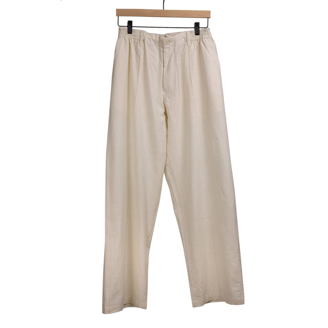 Kedar easy pants in natural undyed khadi cotton