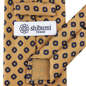 Shibumi Flower Printed Silk Tie Hand Rolled