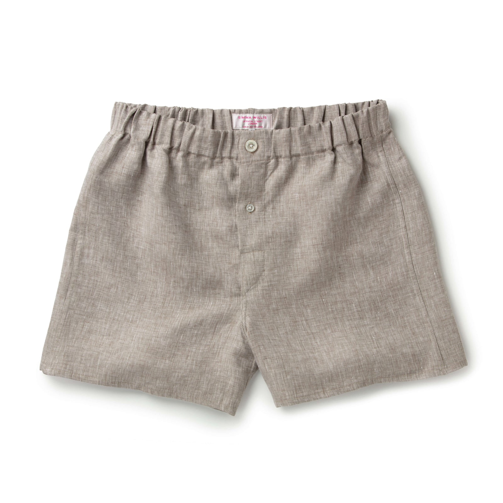 Latte Linen Slim Fit Boxer Shorts New