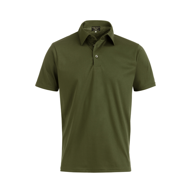 Khaki Cotton Polo Shirt - New
