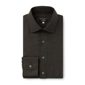 Herringbone Wool Cotton Blend Shirt New