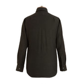 Herringbone Wool Cotton Blend Shirt New