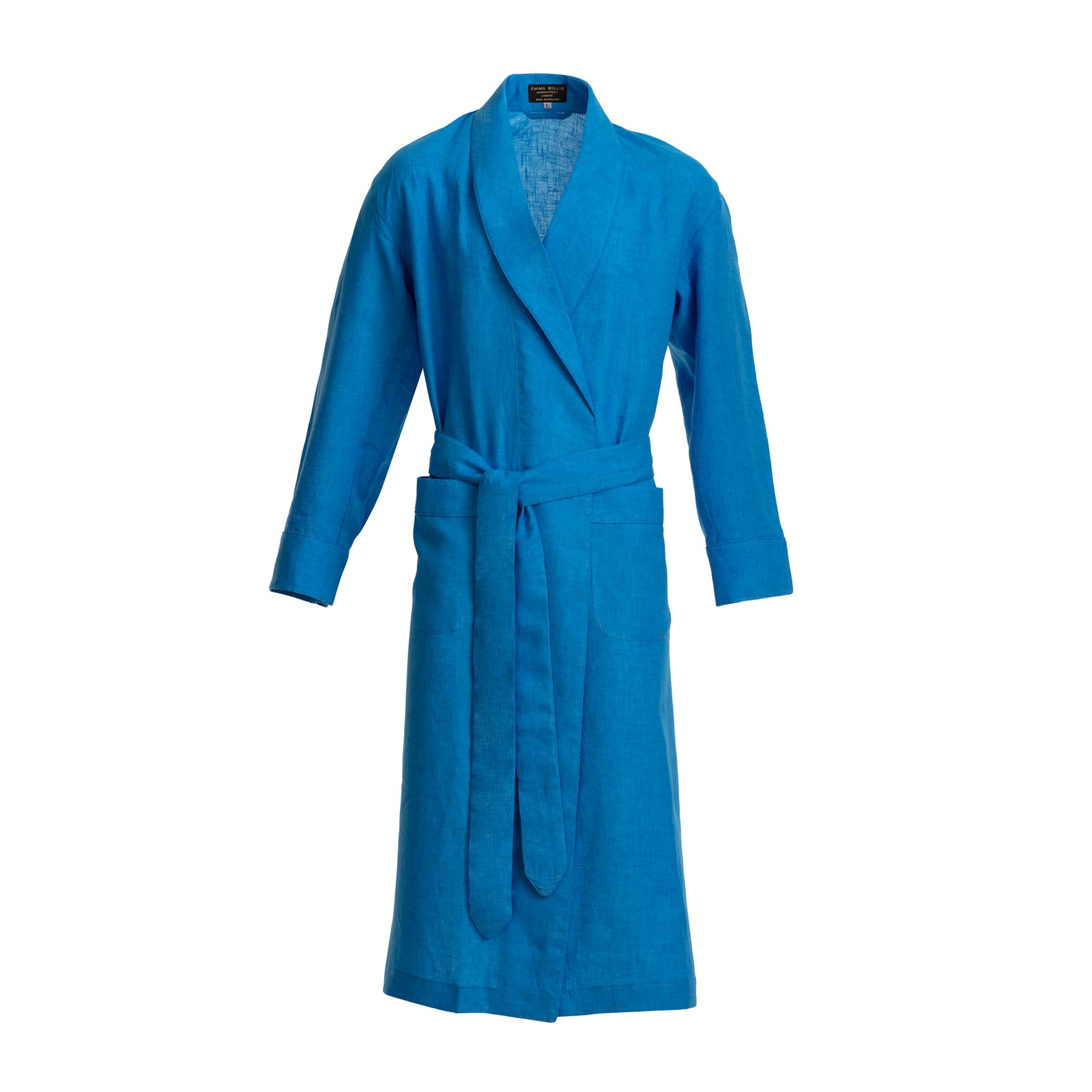 Kingfisher Linen Dressing Gown New