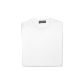 Knitted T-Shirt in Chalk Merino Wool