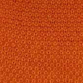 Knitted Woollen Tie in Orange