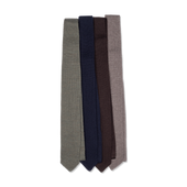 Wool Knitted Tie in Navy Blue