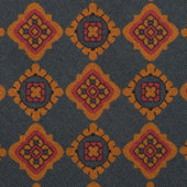 Copper Madder Silk Tie - Navy - Hand-Rolled
