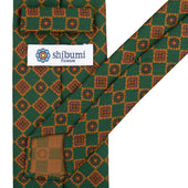 Copper Madder Silk Tie - Forest - Hand-Rolled
